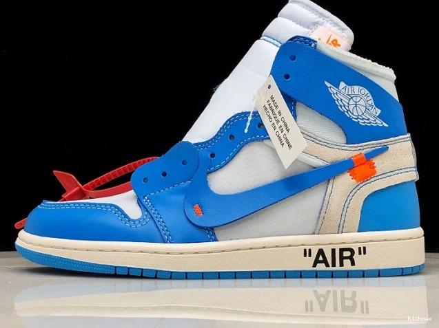Rep AQ0818-148 UNC Air Blue 1 Off-White Jordan Powder 0726